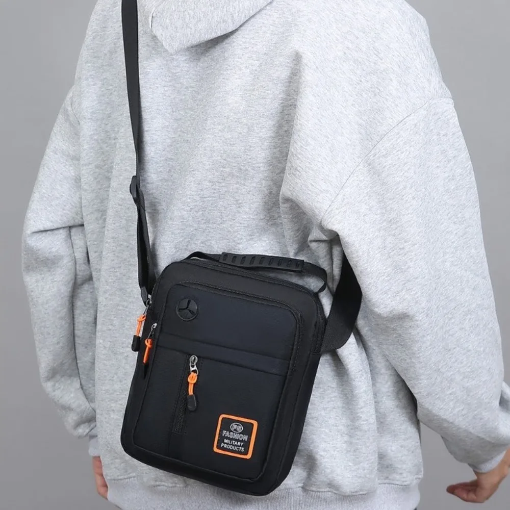 

Casual Oxford Men Shoulder Bag Large Capacity Waterproof Men's Business Bag Multi-pockets Square Nylon Crossbody Bag Travel
