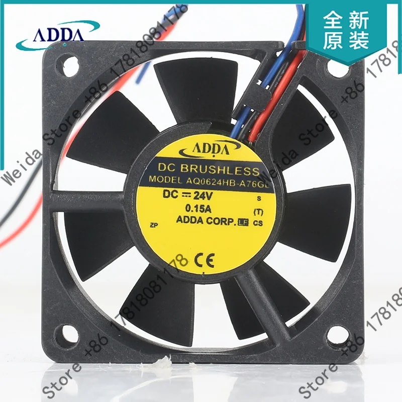 

Вентилятор охлаждения Оригинальный новый Тайвань ADDA 5V 12V 48V AC EC 6025 60X60X25MM 6CM 3-проводной инверторный супертихий AD0624HB-A76GL DC24V 0.15A
