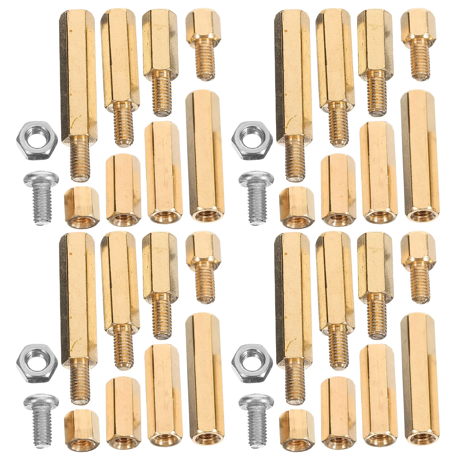 

1Set Copper Alloy Motherboard Screw Spacer Kit Durable Long Lasting Use Easy Secure Connections Compact Storage Box Various