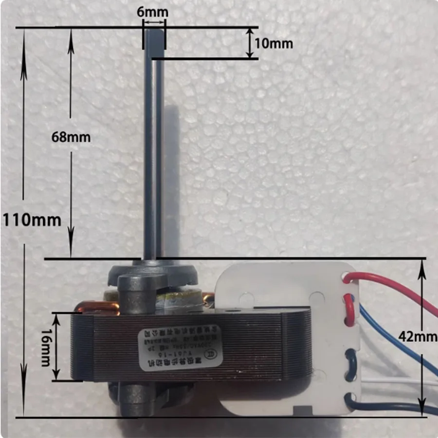 YJ61-16 محرك غير متزامن ذو قطب واحد مروحة برجية صغيرة مصغرة مروحة توزيع YJ61-20 محرك عالمي