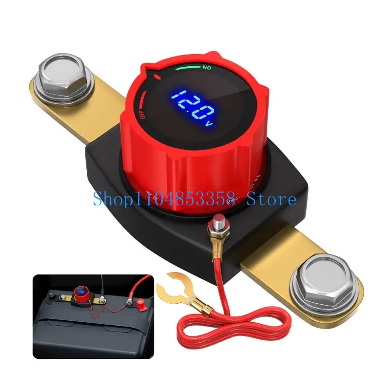 

652F Digital Display Battery Disconnect Switches Anti Corrosion for Voltage Monitoring & Battery Safety in Automotive Marine