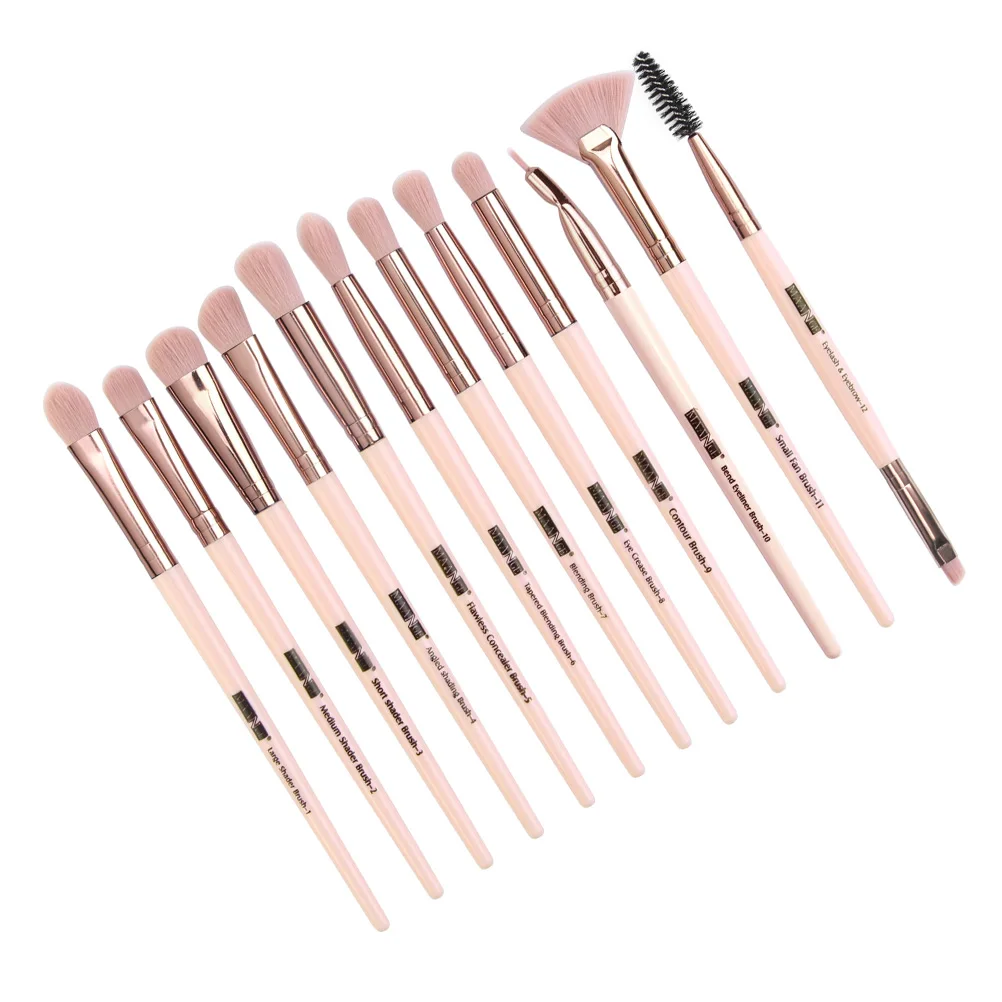 

Practical Brush Set for Women Bristles Safe Skin Plastic Handle Comfort Grip Portable Makeup Brushes Set