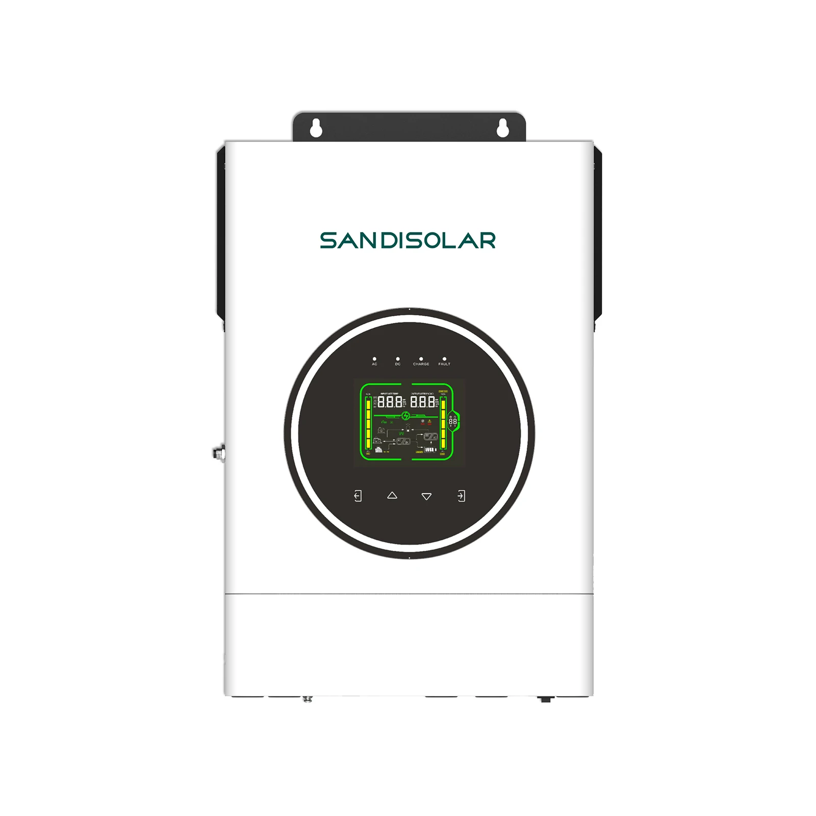 SANDISOLAR 4,2KW PLUS 24V Hybrid-Solarwechselrichter 5200W Reine Sinuswelle 120A MPPT Netzunabhängig Parallel WLAN APP