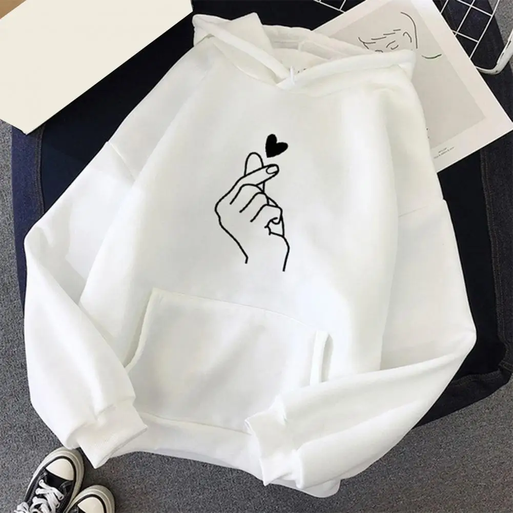 

Women Thick Hoodie Cozy Plush Hoodie for Couples Unisex Fall Winter Drawstring Sweatshirt with Patch Pocket Elastic Cuff Hem