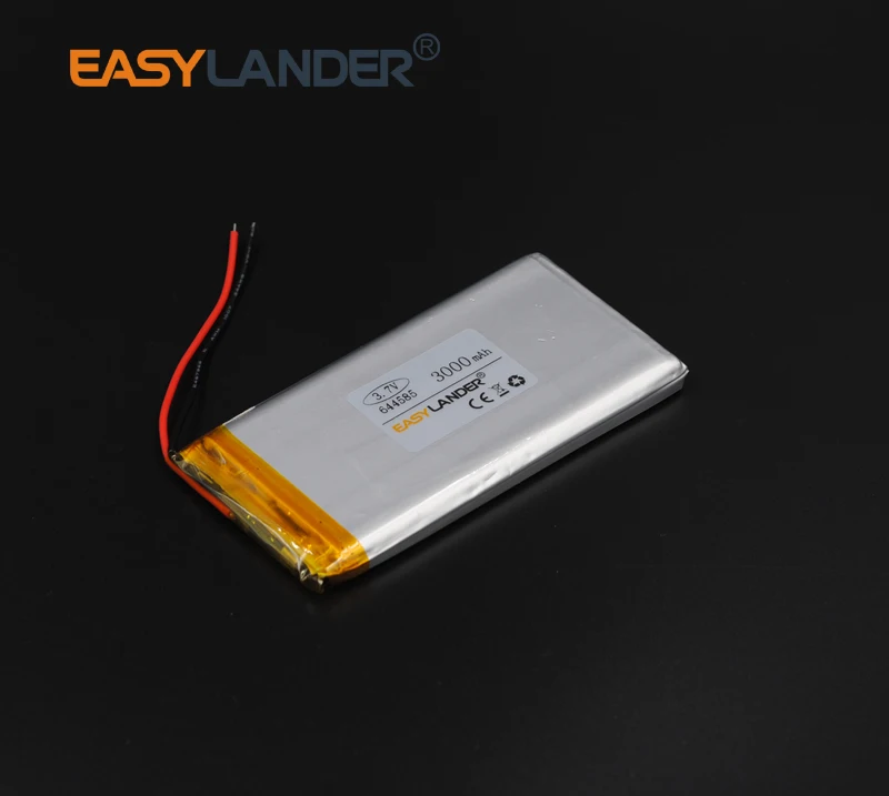 3.7V 3000mAh 644585 akumulator polimer li akumulator litowo-jonowy do notebooka Bluetooth Tablet PC elektronika bezpieczeństwa