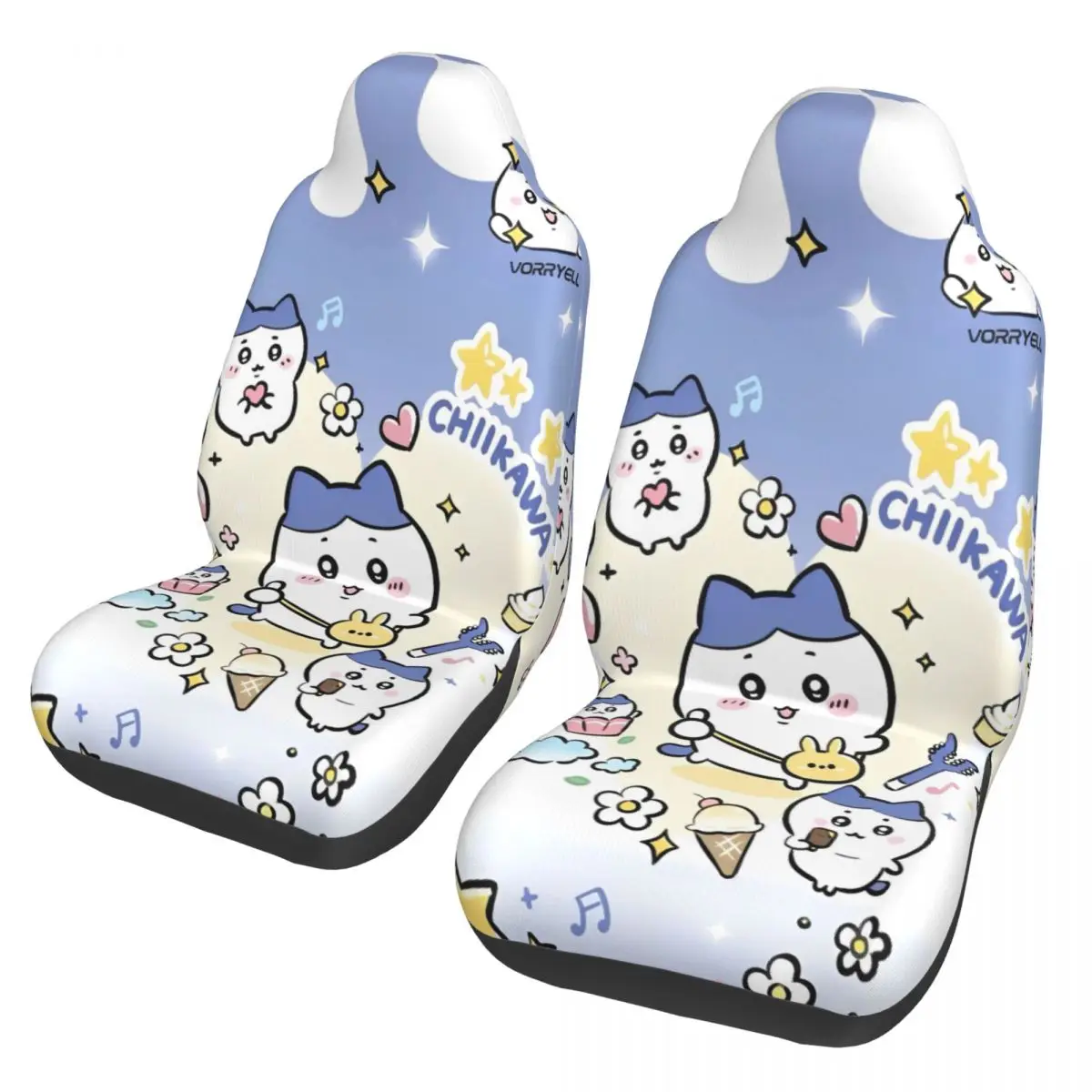 

Rakko Chiikawa Car Interior Accessory Bucket Seat Covers for Vehicles Universal Fit Seat Covers for Car Suv Van