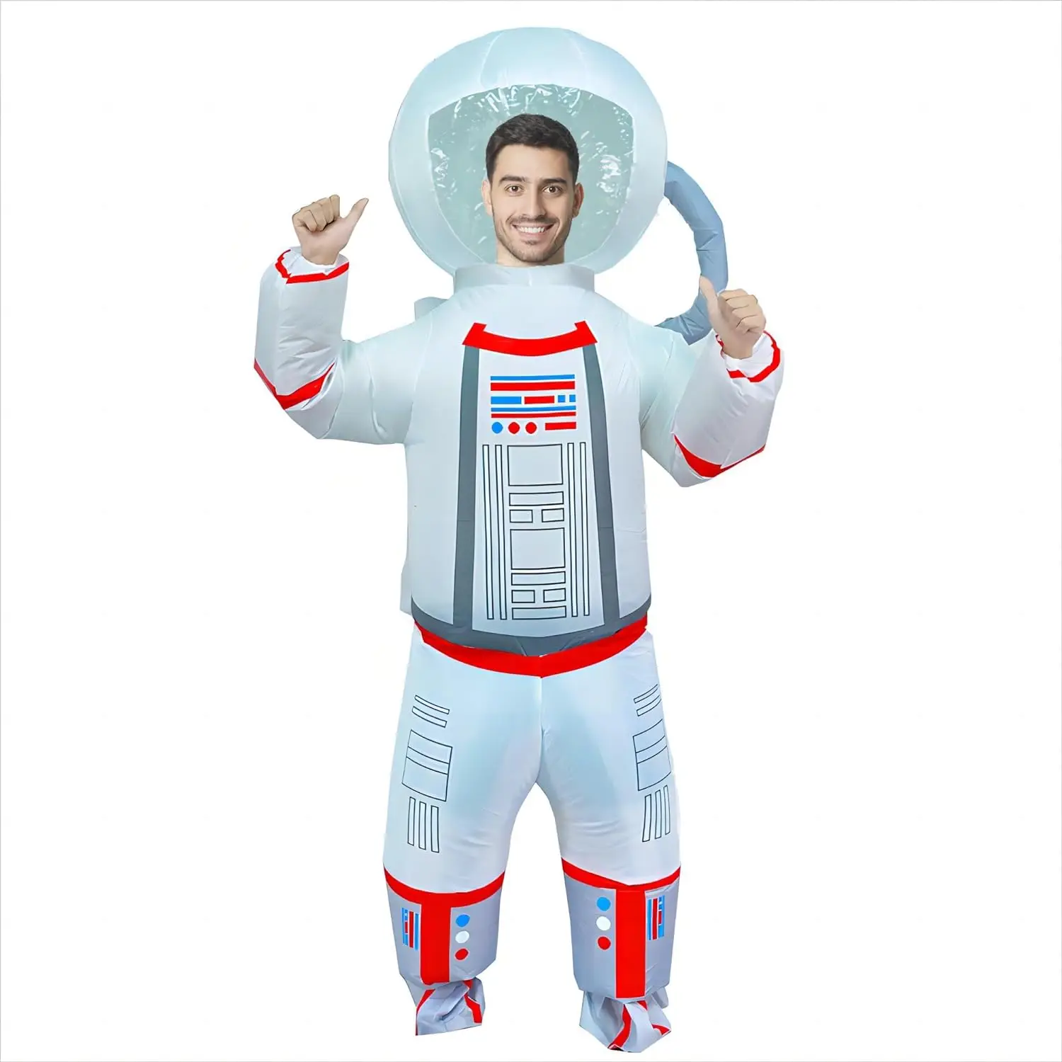 Costume da astronauta gonfiabile per adulti Costume da Halloween divertente Costume da esplosione spaziale