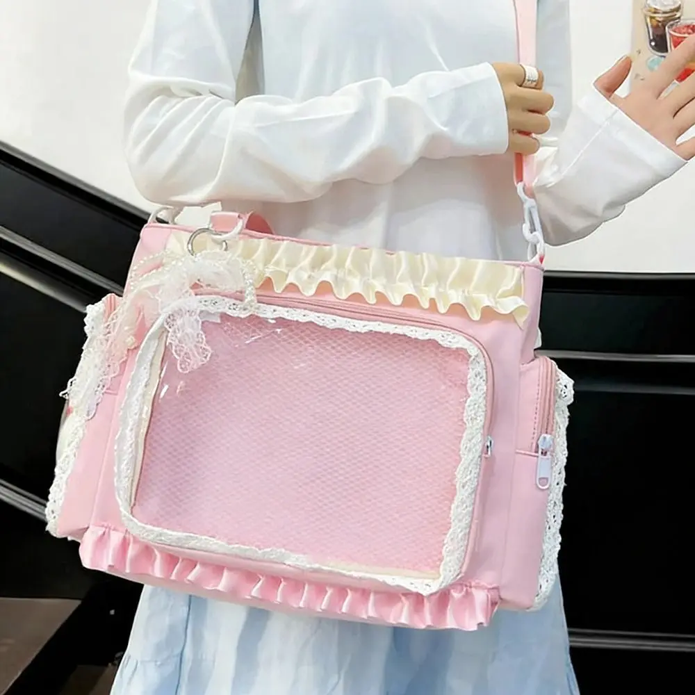 Neue Y2K Japanische Ita-Tasche Transparente Große Umhängetasche Lolita Schultertasche für Damen – Detail 8