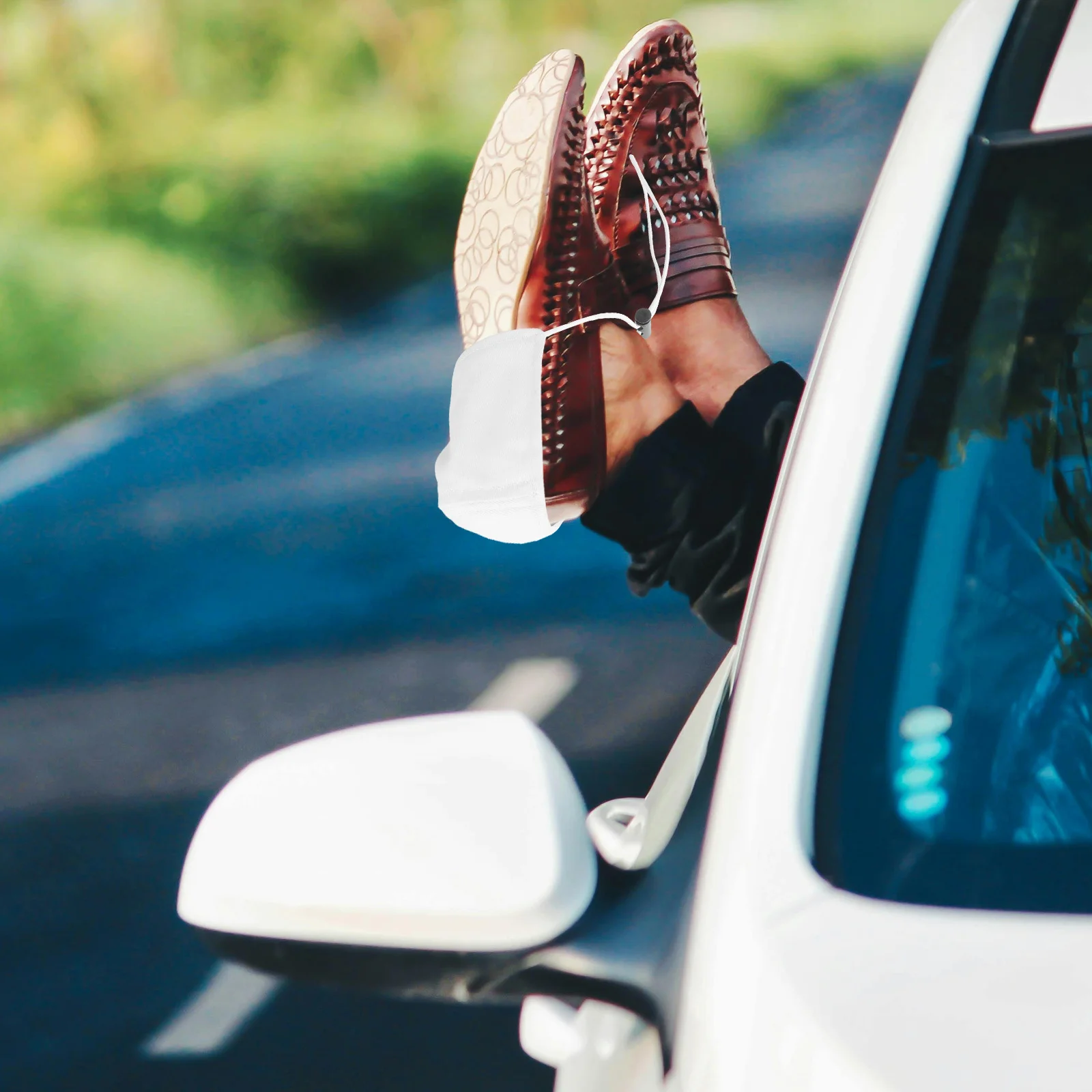 2Pcs Durable Cloth Heel Protectors Adjustable Shoe Heel Covers Shoe Protector Covers for Driving Shoes Protector