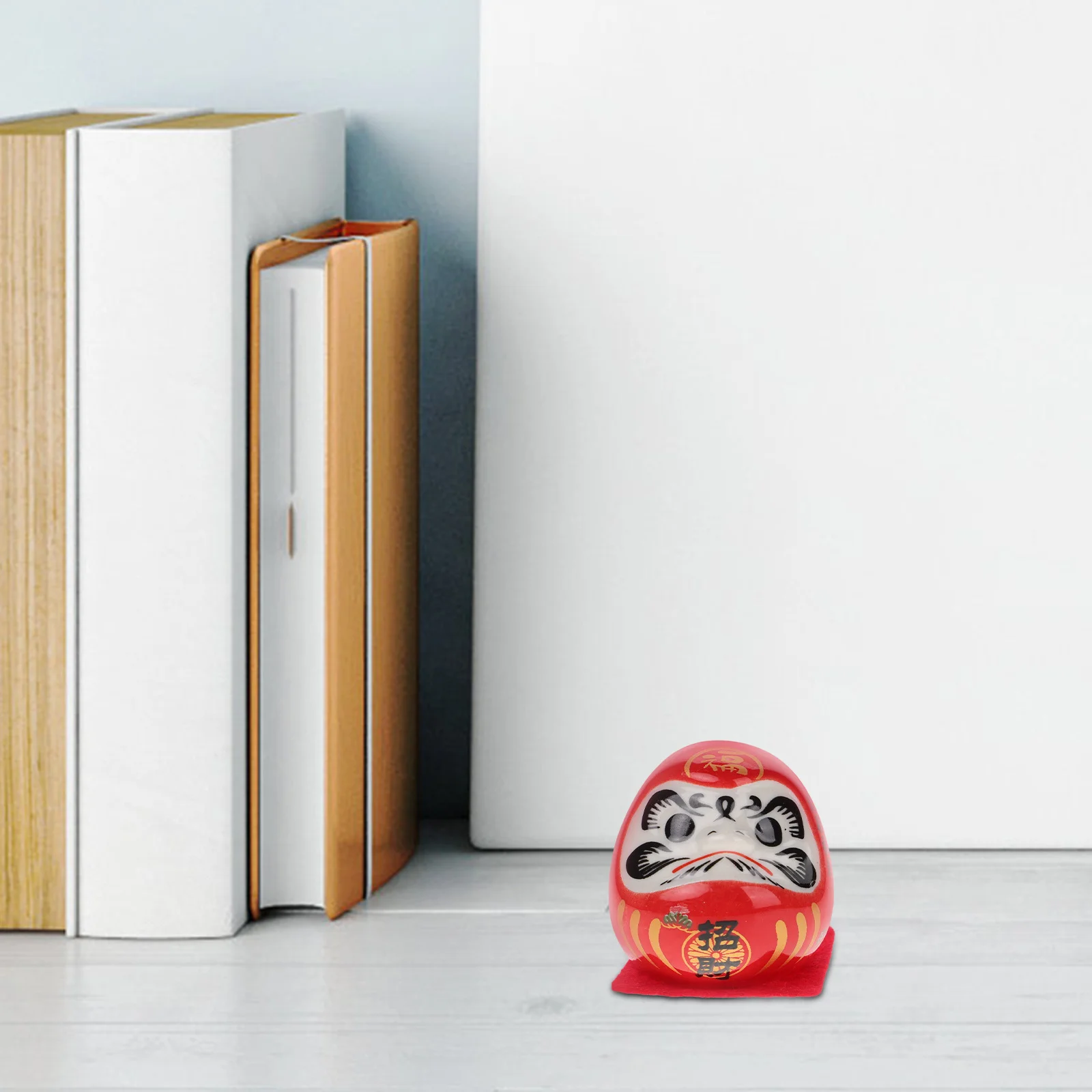 

Ceramic Statue Japanese Style Compact Lucky Ornament for Desktop Shelf Sushi Restaurant Charm Statue