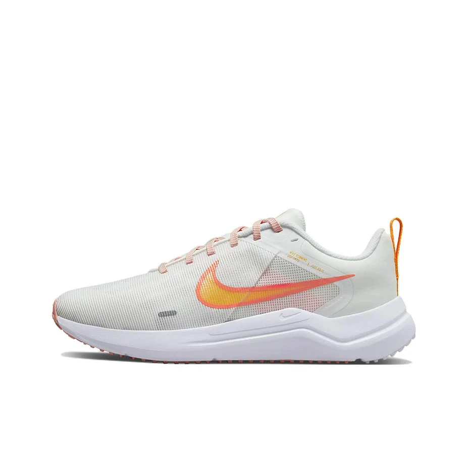 Nike Downshifter 12 Running Shoes Women's Low Top White/Orange DD9294-101