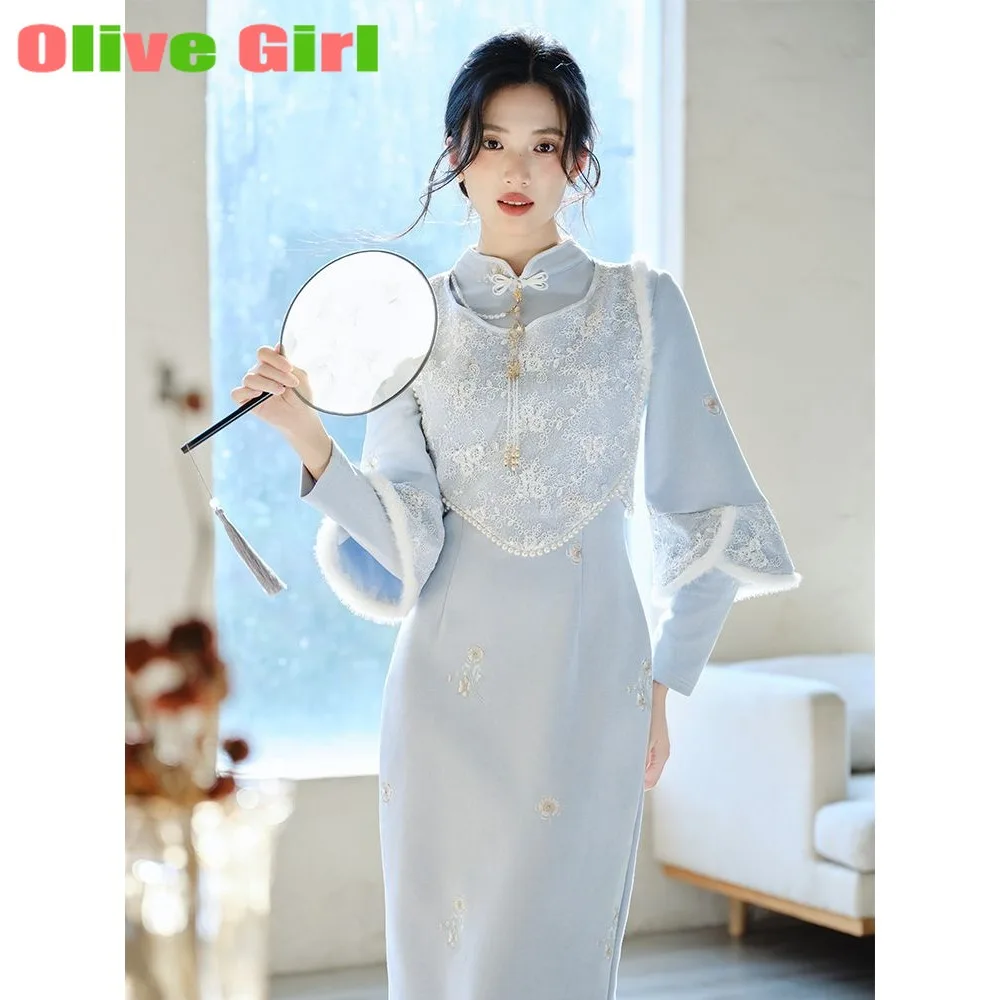 

Китайское платье Ципао Cheongsam 2025л.