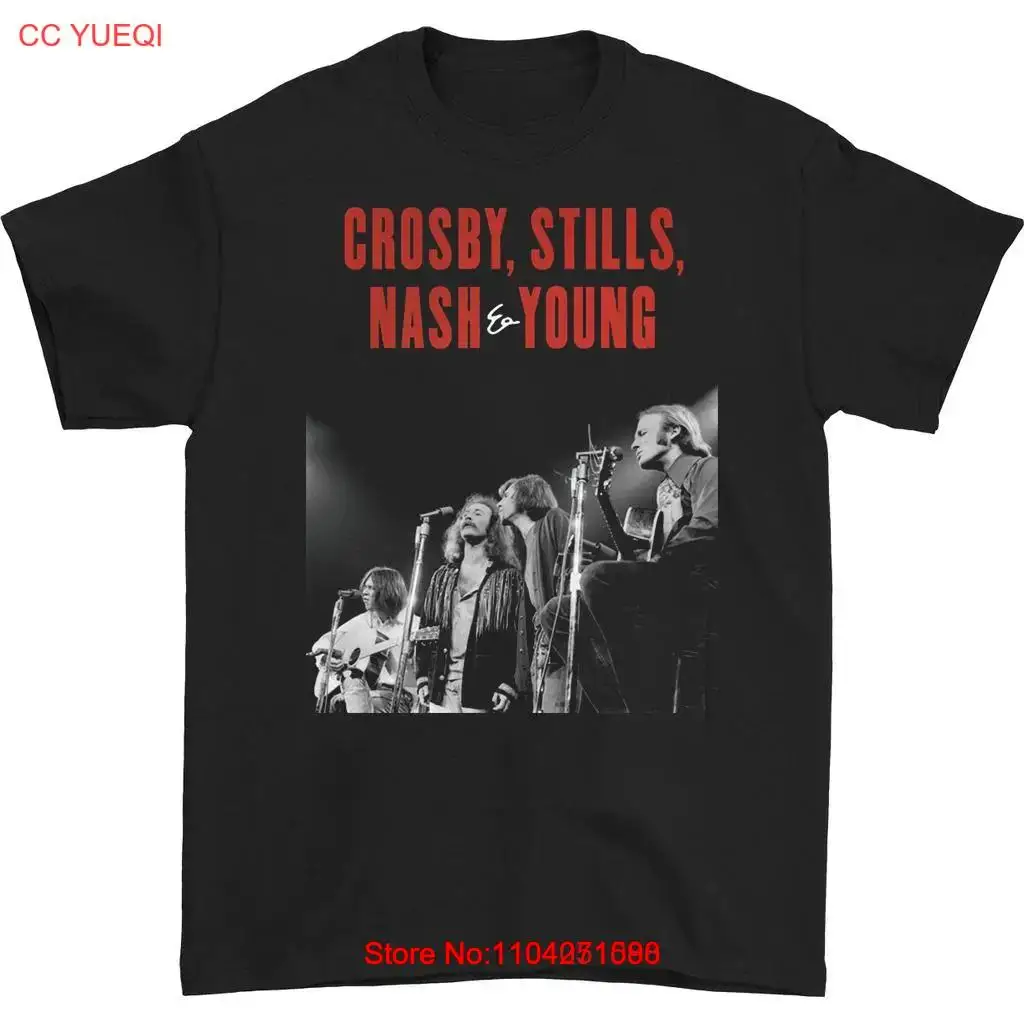 

Crosby Stills Nash Young Men T-shirt Black Unisex All Sizes S to 5XL