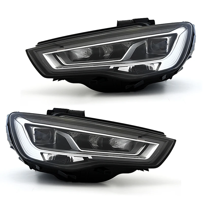 

STLFNew Complete LED Assembly for Audis A3 8V Headlights 6000k Color Temperature for Modifying