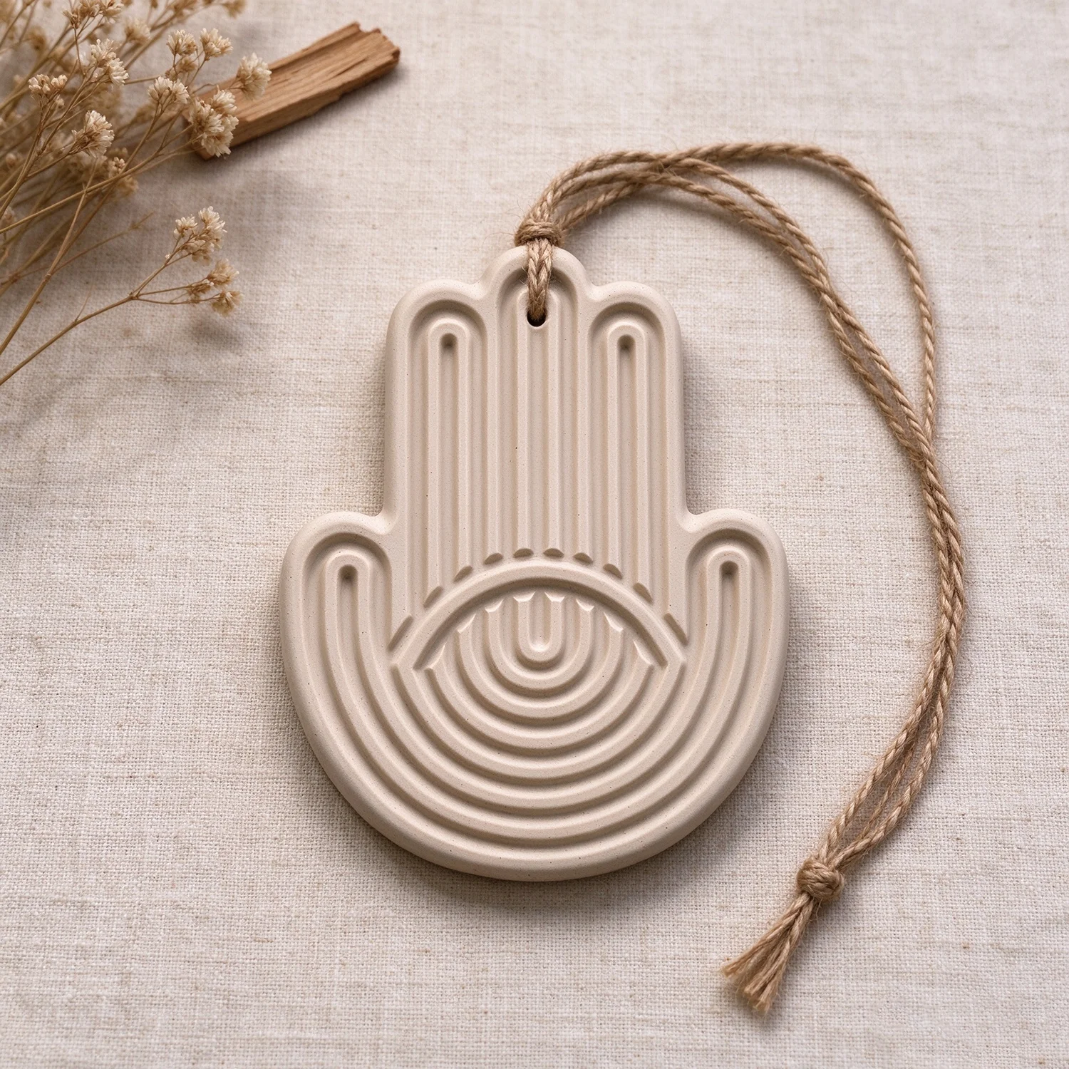 Silicone Mold For Hamsa Hand Wall Hanging Decor, Evil Eye Hand Plaque Casting Mold, DIY Cement  Wall Ornament Silicone Mould