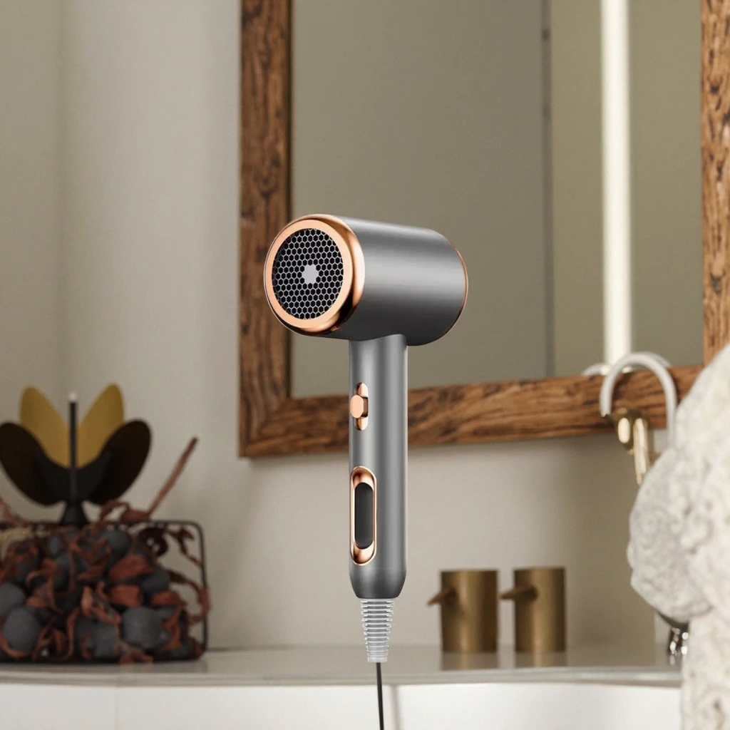 이온 및 열 보호 기능이 있는 전문가용 살롱 헤어 드라이어, 가정, 호텔, 여행용 휴대용 - 가정 및 호텔용