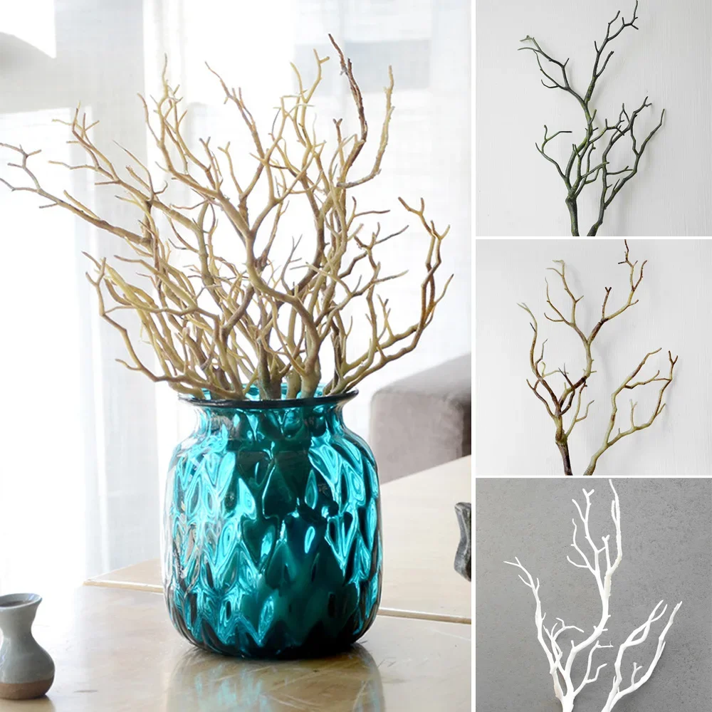 Decoration Tree Branch 3 Colors Branch Durable Beautiful 35cm Room Dry White/Green/Coffee Home Decor Artificial