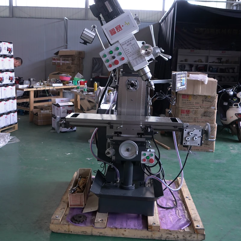 FS7550CW Vertikale Bohr- und Fräsmaschine für Holz und Metall, Drehmaschine, Fräsen, Gewindeschneidmaschine