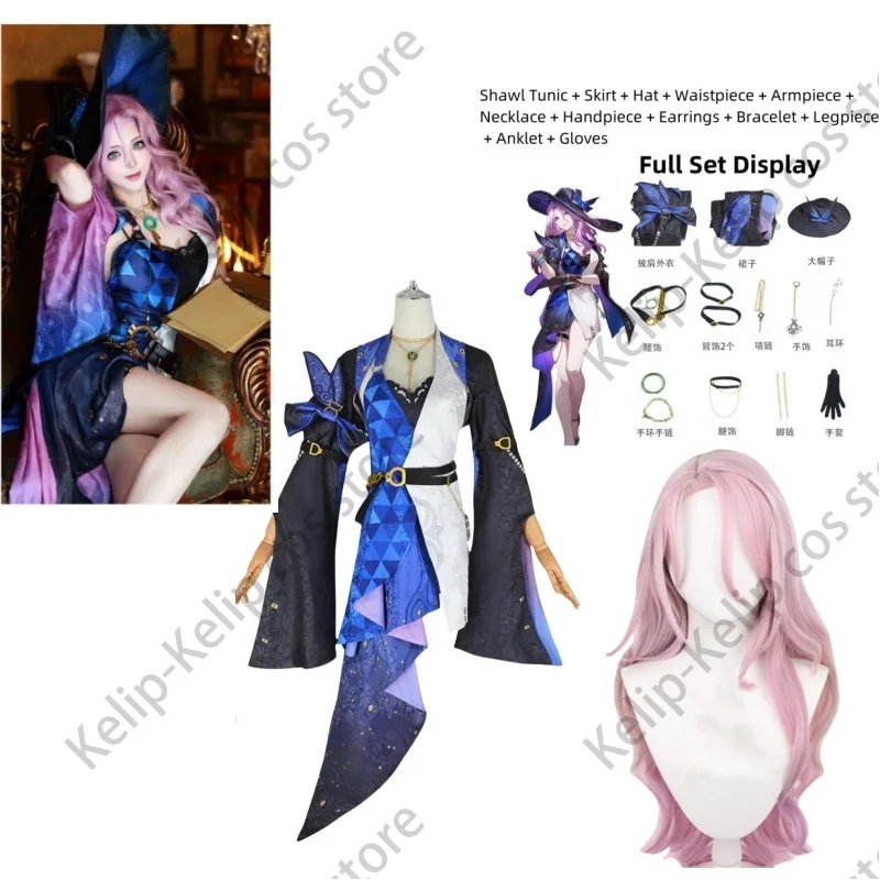 Anime Game Honkai: Star Rail Jade Cosplay Costume Madam Diamond Aventurine Ten Stonehearts Яшма Dress Wig Woman Halloween Suit