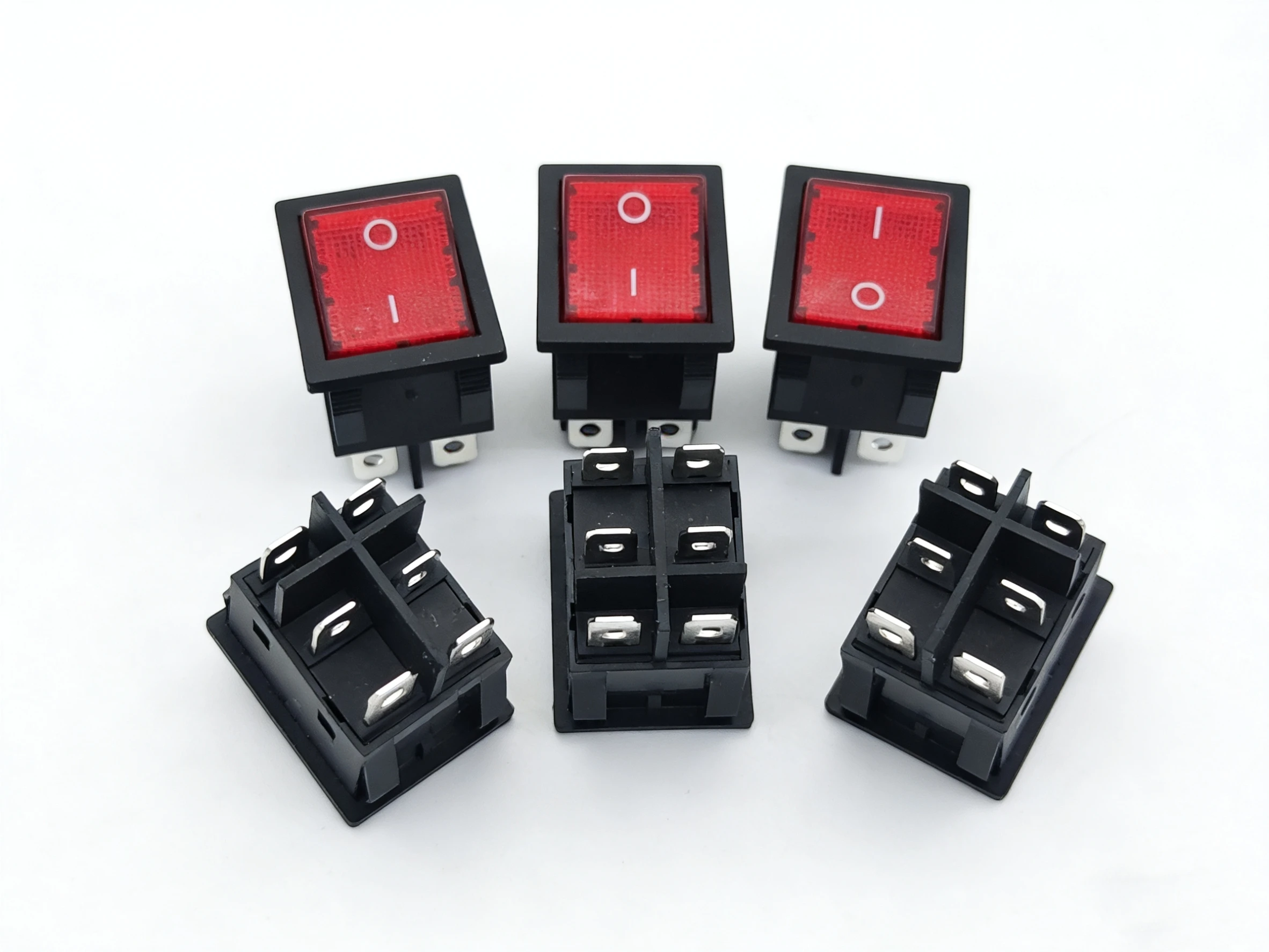 KCD4 40A 250V AC High Current,ON/OFF,Special For Eelding Machine,Sterling Silver Point,Rocker Power Button Switches