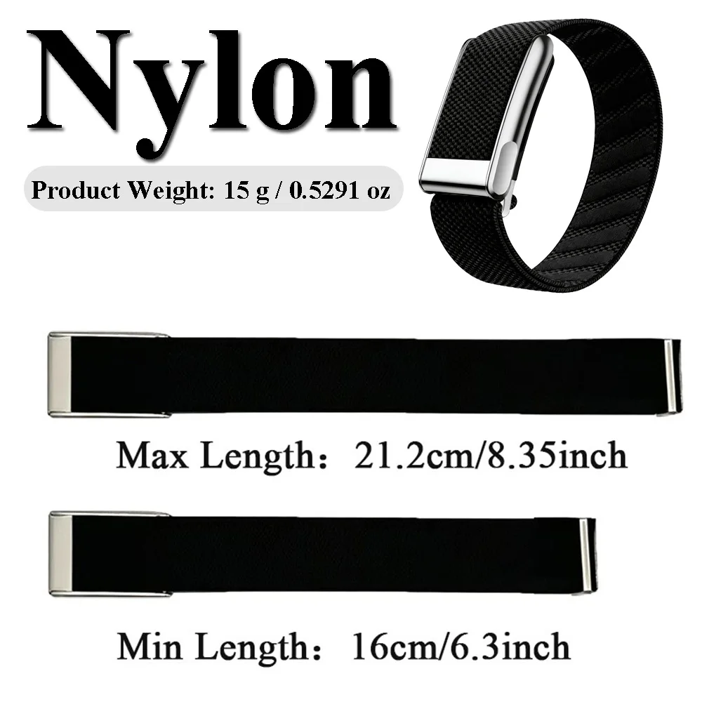 Stretchable Nylon Sport Wristband For Whoop 5.0 MG Fitness Tracker, Comfort Adjustable Replacement Band,Lightweight Breathable