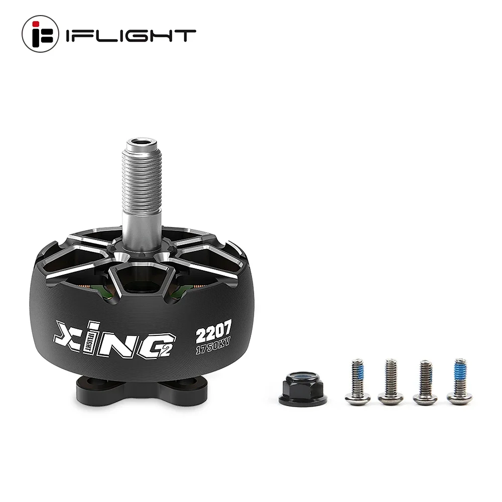 IFlight XING2 2207 2750KV/1750KV 4-6S Brushless Motor W/ 5mm Titanium Alloy Shaft 5inch Propeller for Nazgul Evoque F5 FPV Drone