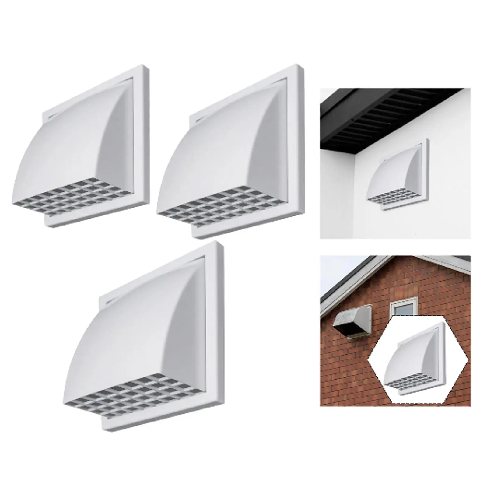 

Range Hood with Rain Cover, Wall Mounted Ventilation Cover, Professional High