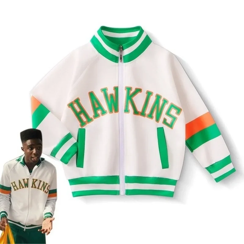 Chrissy Cunningham Cosplay Costume Stranger Things Season 4 Cheerleader Props Hawkins High School Lucas Sinclair Jacket Dress AS