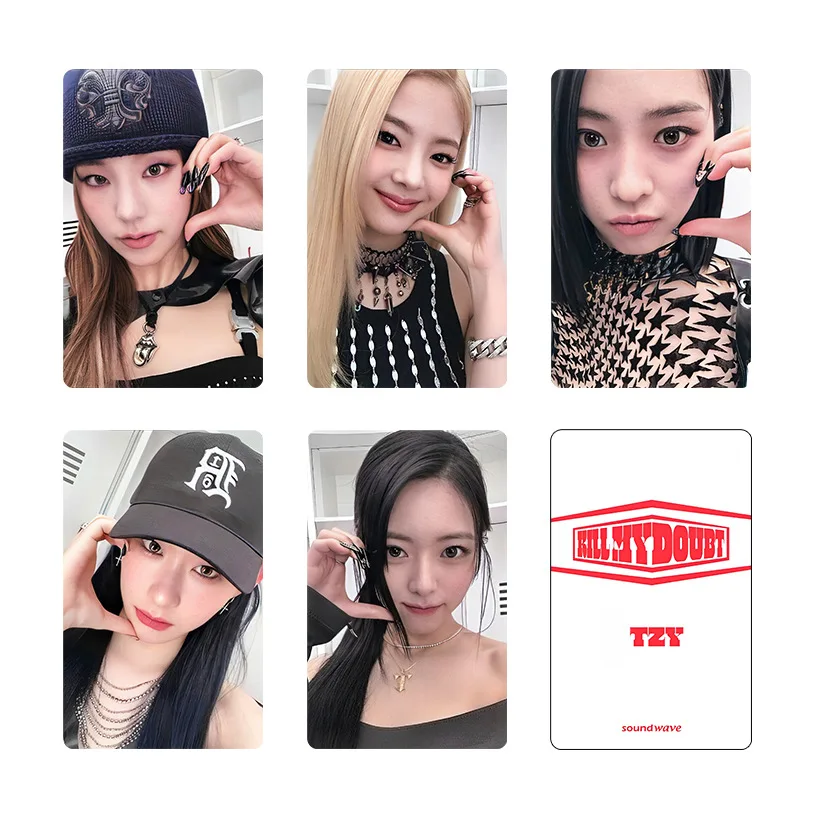 5pcs ITZY Album KILL MY order photocard LIA YUNA Two-sides Printing carte speciali CHAERYEONG RYUJIN LOMO Cards Fans Collection