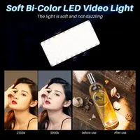 Ulanzi VL200 luz Led de vídeo 5000mAh 2500-9000k lámpara de Panel de relleno luz de cámara para Youtube con difusor suave 360 ° Cabeza de bola