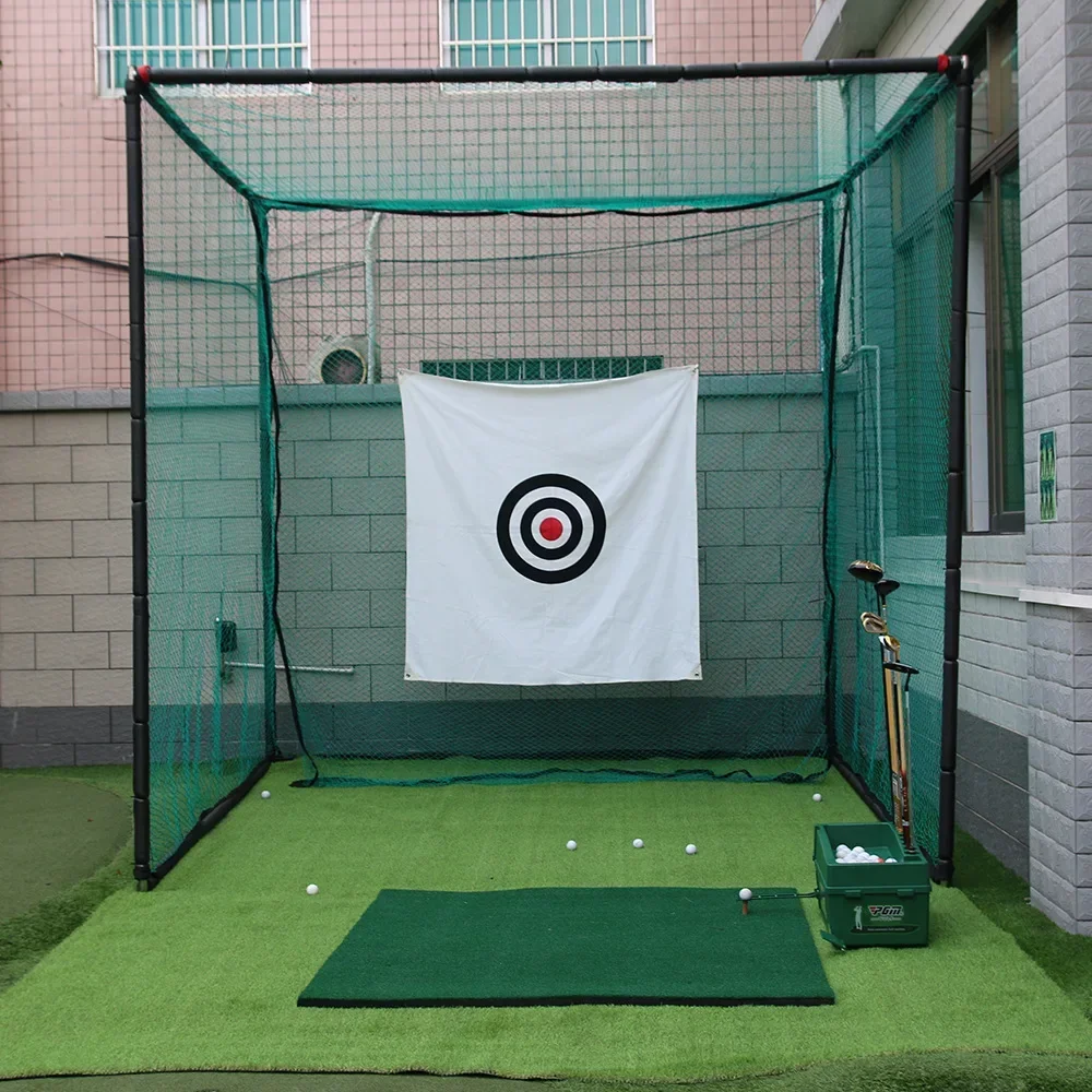 PGM Golf Hitting Net 3*3M Driving Training Aids Outdoor Golf Cage With Target