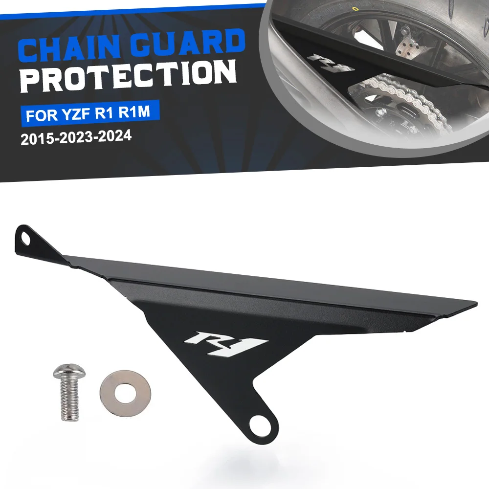 

Motorcycle Chain Guard Protector For Yamaha YZF R1 R1M 2015-2021-2022-2023-2024 Chain Sprocket Cover Protection R 1 R1 M