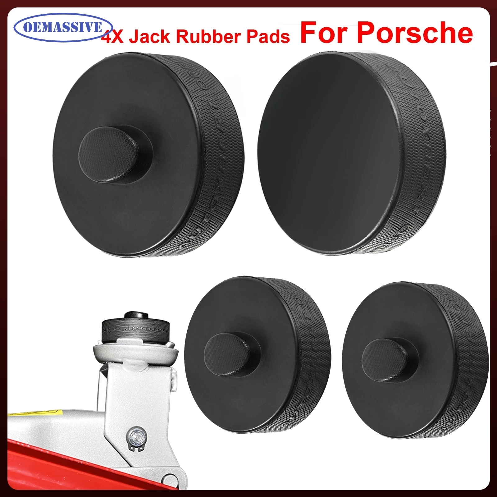 4Pcs Rubber Jack Pad Support Point Adapter Jacking Trolly Car Removal Repair Tool For Porsche 911 964 993 996 991 Cayman Boxster