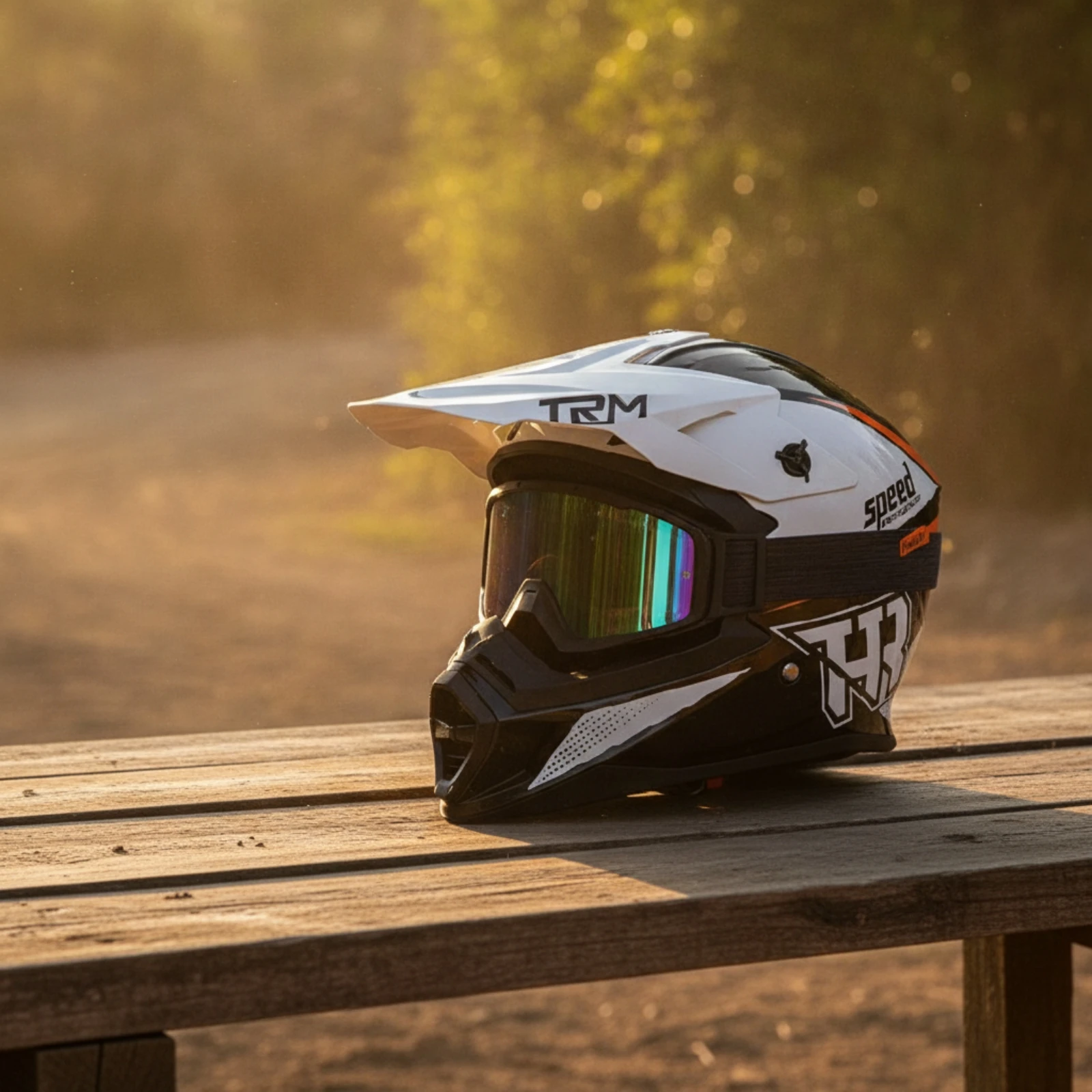 Full-Face Motorcycle Helmet Aerodynamic Full-Face Helmet Safeguarding Lightweight for Motorcyclists, Downhill Cycling, Karting
