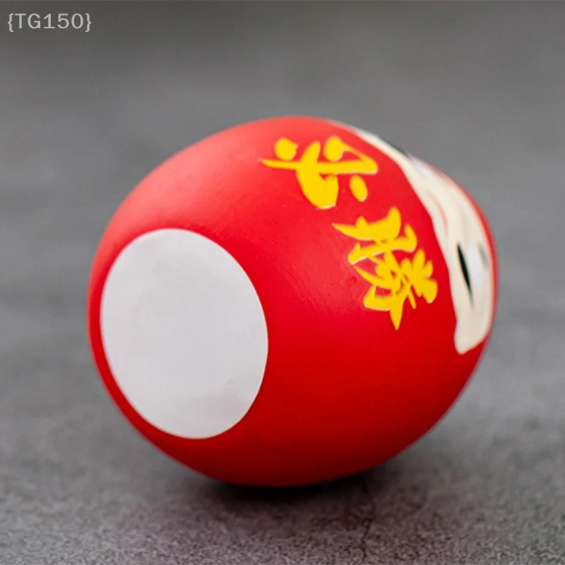 زخرفة فورتشن داروما اليابانية، دمية سيراميك مصنوعة يدويًا لحظ المكتب المنزلي والنجاح {ZYAT-1}