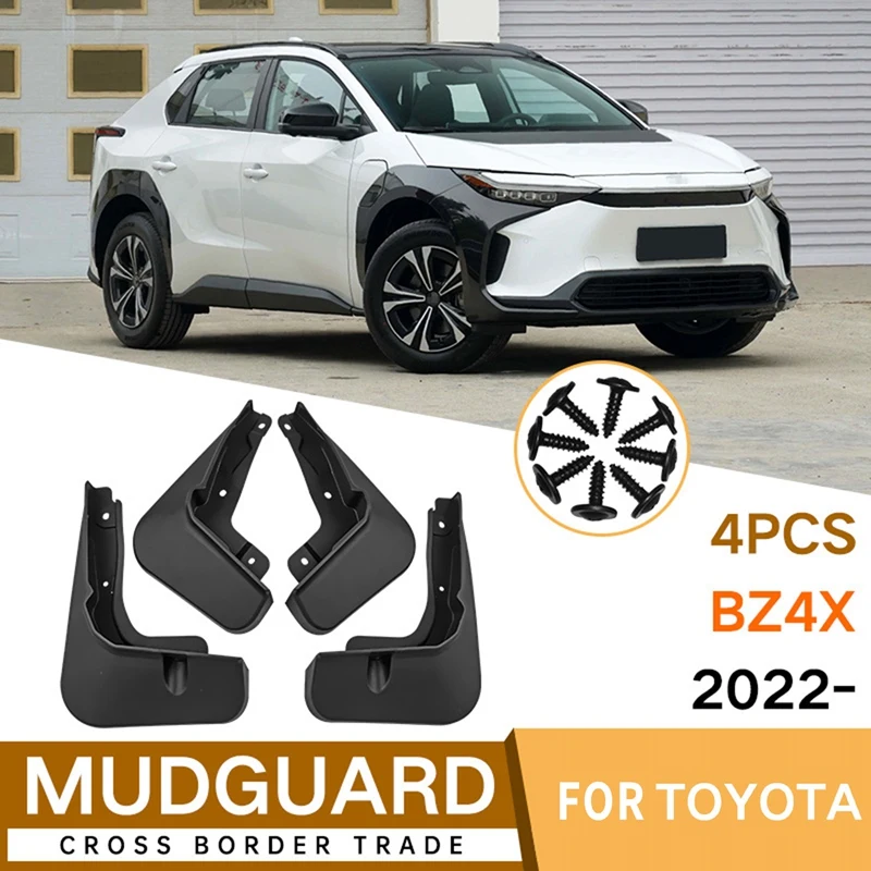 

4Pcs Car Mud Flaps For Toyota BZ4X 2022 Mudguards Fender Mud Guard Flap Splash Flaps Accessories