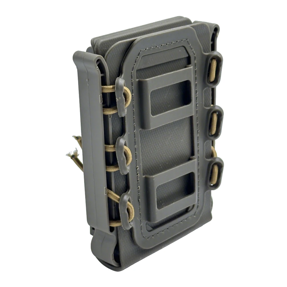 Tactical Magazine Pouch Molle for Ar15 M4 5.56 7.62 9mm Scorpion Fast Mag Quick Release Mag TPR Holster Adjustable Case Box - view 4