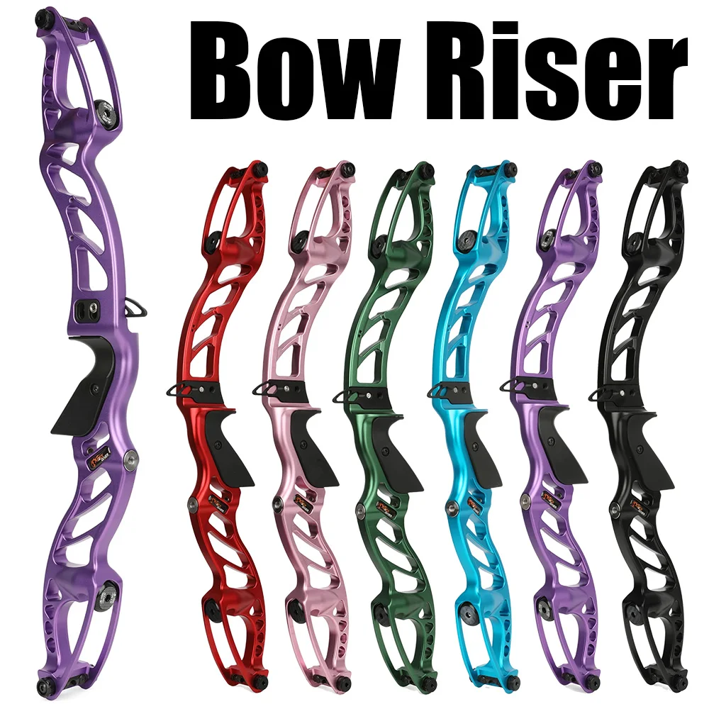 

Hunting Bow Riser Aluminum Alloy 25 Inch F Takedown Recurve Bow Handle Grip Right Hand Adults for Competition Shooting Target