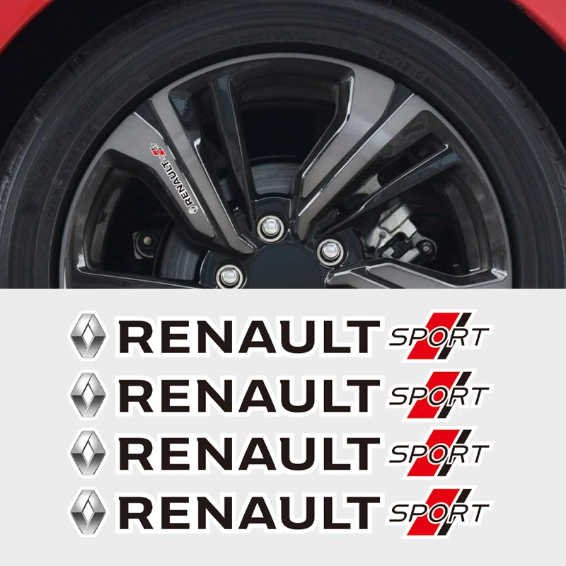 4 قطعة شعار السيارة ملصقات مرآة الرؤية الخلفية ممسحة الشارات اكسسوارات لرينو RS ميجان 2 3 4 ترافيك ذات المناظر الطبيعية الخلابة كليو كابتور توينغو