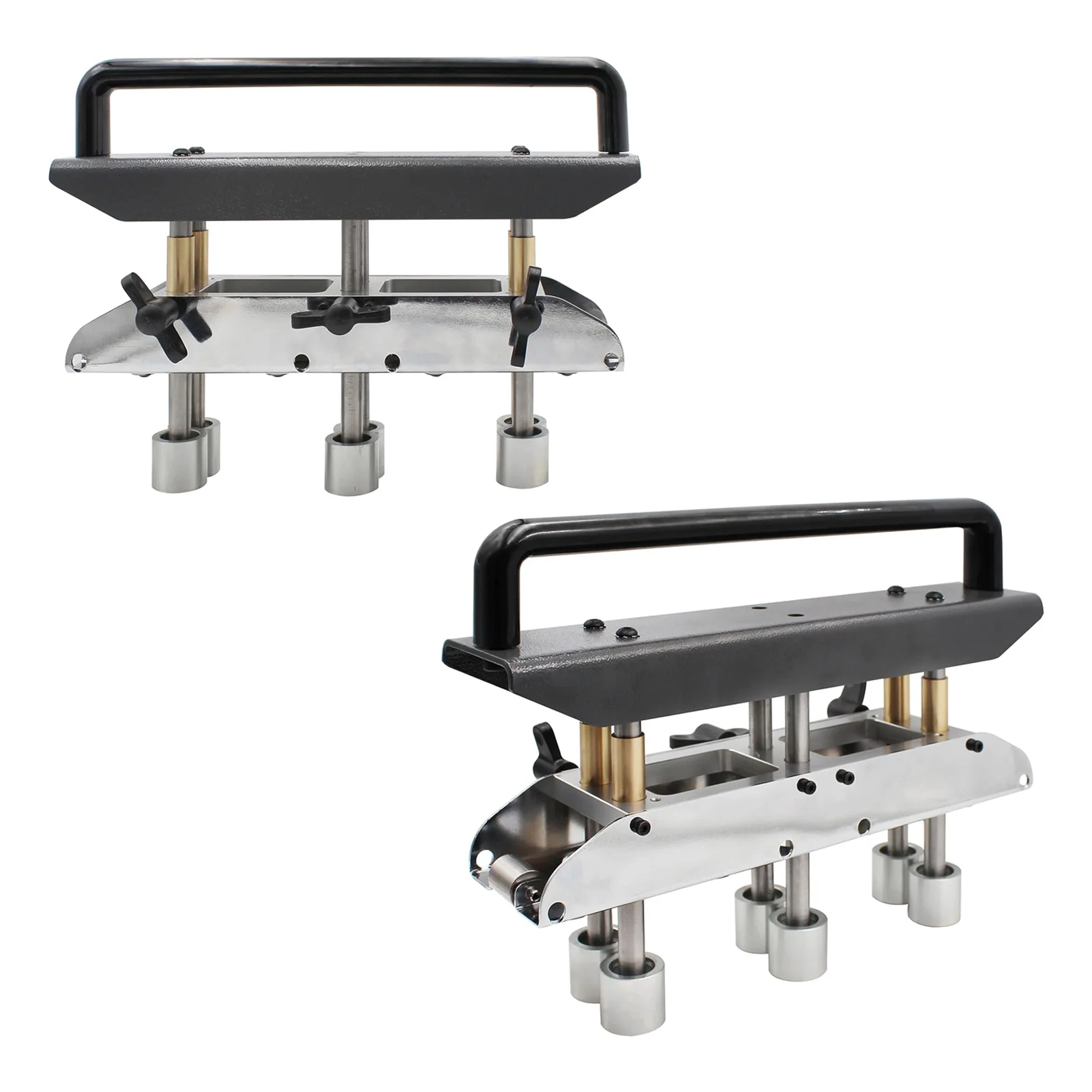 Metal Sheet Bending Tool 3 Station Roller Bender Aluminum Alloy Handle High Efficiency Easy for Factory Garage