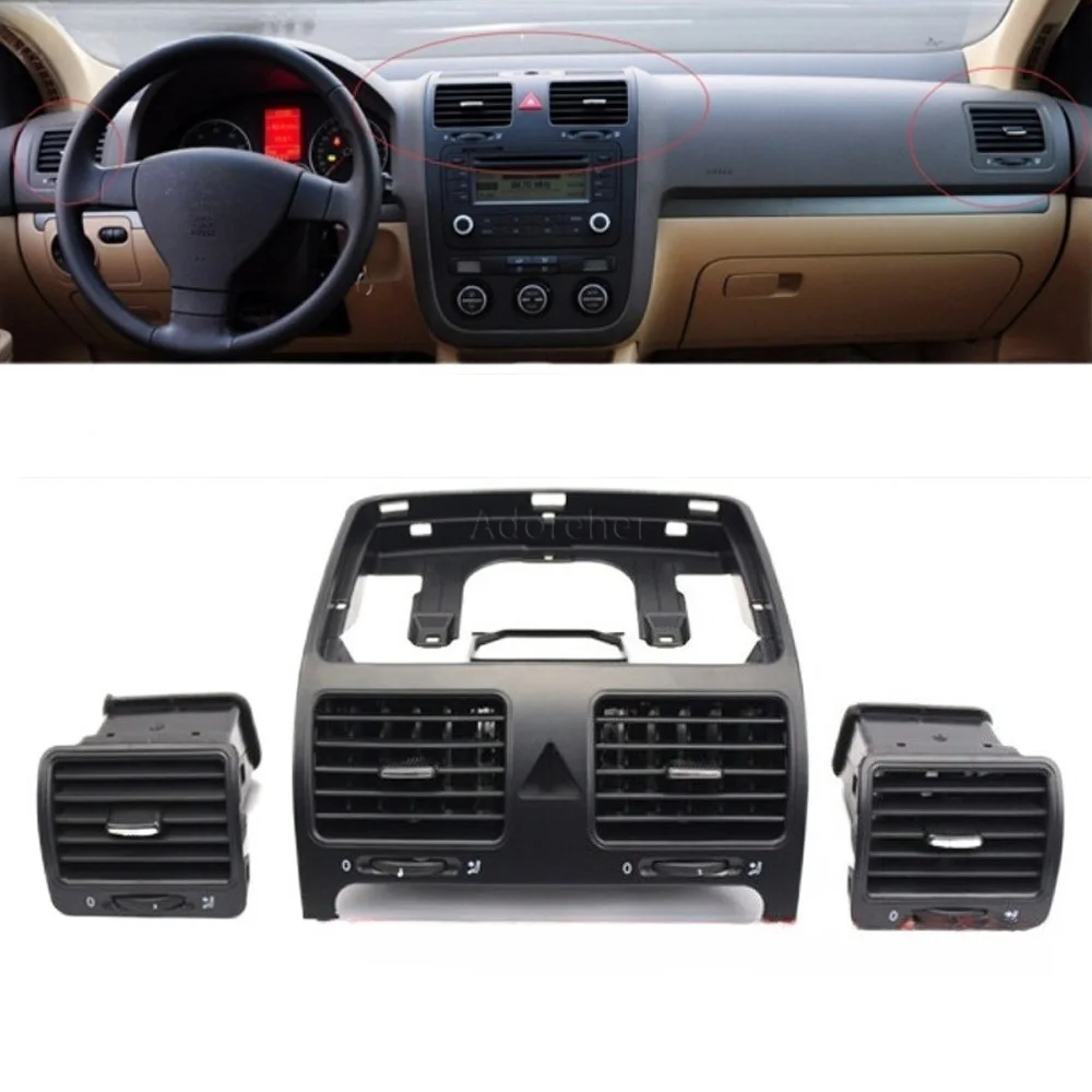 

1K0819728 1K0819703 1K0819704 For VW Jetta MK5 Golf 5 Rabbit 2004-2011 Black Dash Board Car Air Outlet Vent