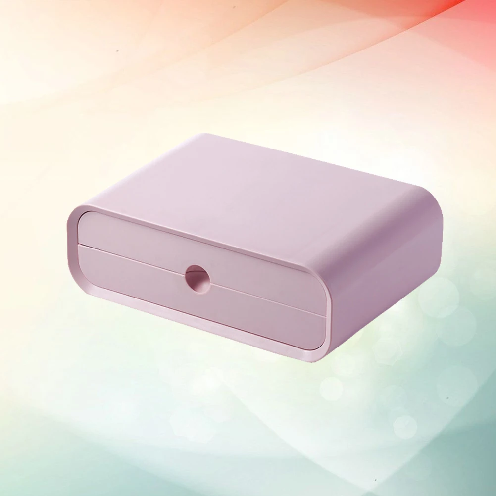 

1pc Monitor Elevated Shelf Storage Rack Desktop Organizer For Stationery Cosmetics Sundries Abs Material Office Home Use (Pink)