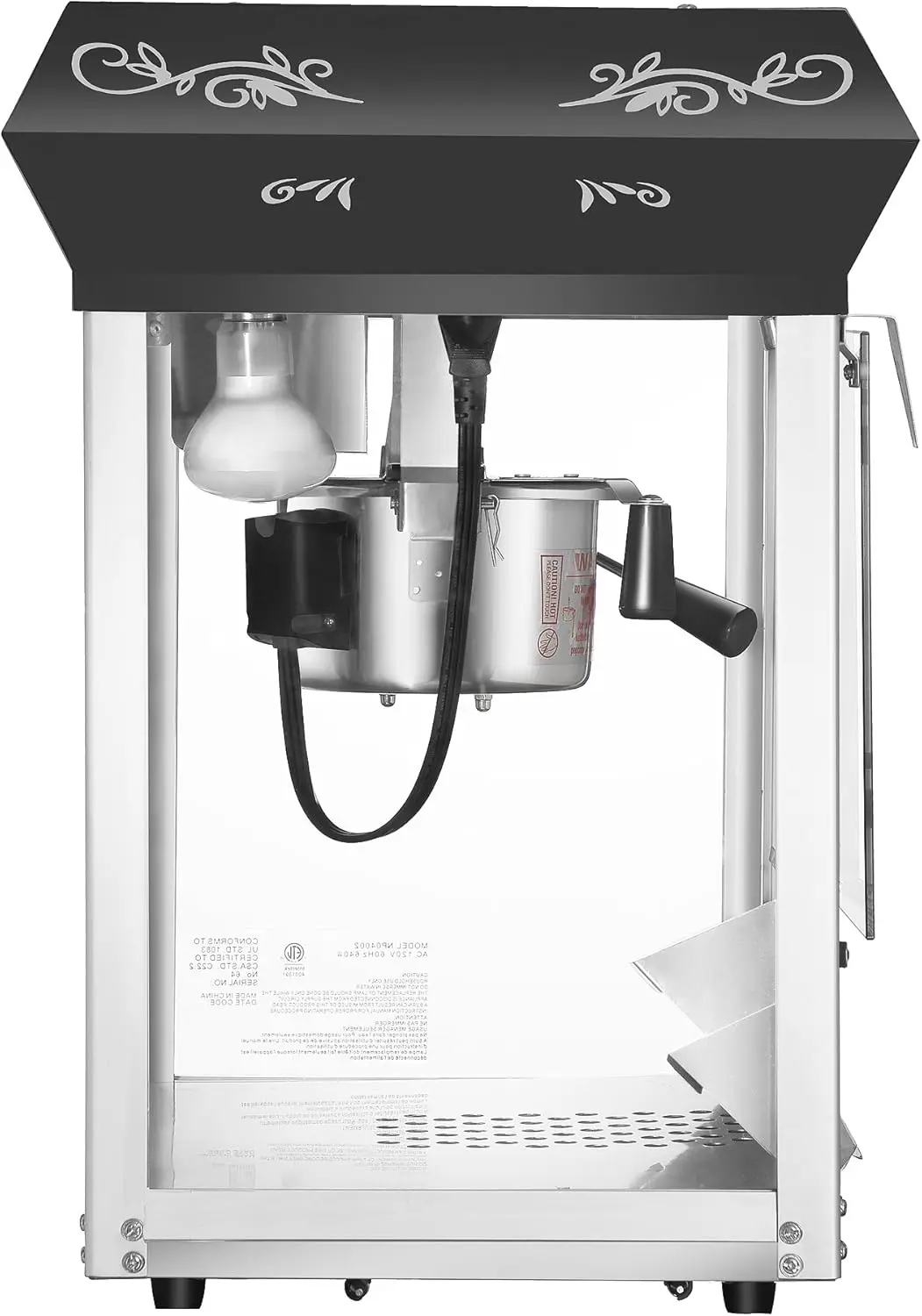 Northern Popcorn Black 6 oz. Ounce Foundation Old-Fashioned Movie Theater Style Popcorn Popper