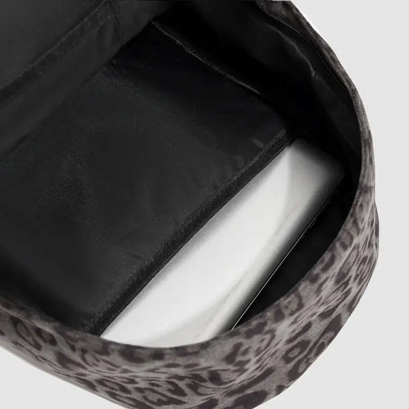 ليوبارد طباعة حقيبة ظهر بسعة كبيرة العصرية y2k Daypack حقيبة الكتب ليوبارد طباعة كوكيت محفظة حقائب السفر للنساء الرجال يوميا