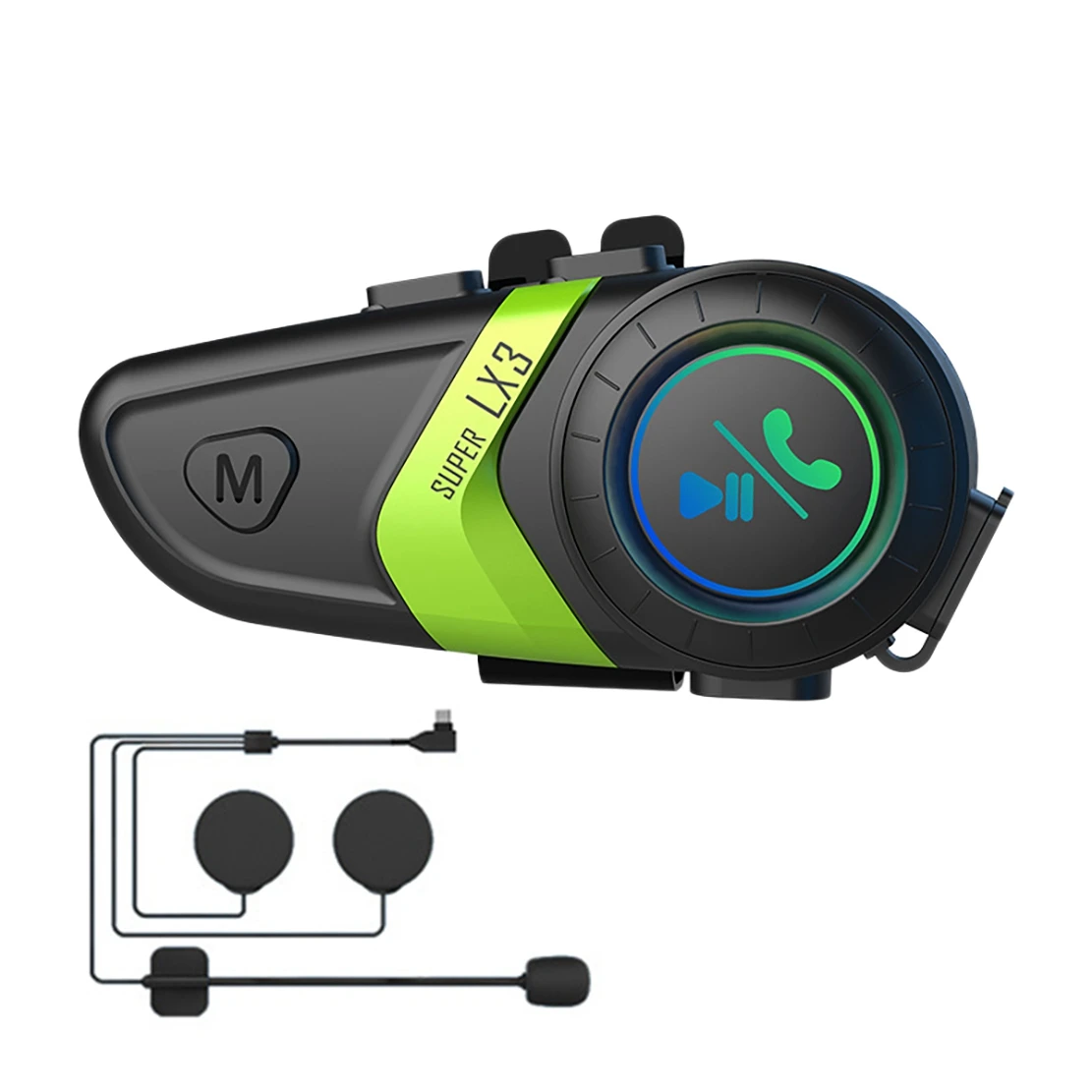 LX3 шлем Bluetooth-гарнитура 1200 мАч мотоцикл BT5.0 беспроводной громкой связи стерео защита от помех водонепроницаемая гарнитура-B