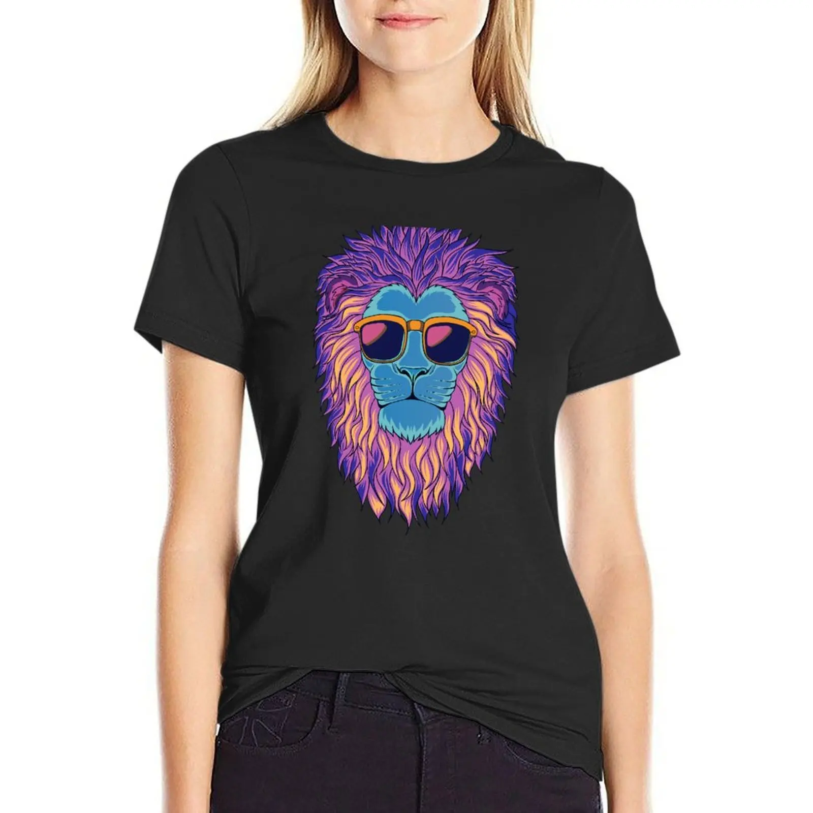 

psychodelic T-Shirt plain animal print shirt for girls vintage clothes funny t shirt Women