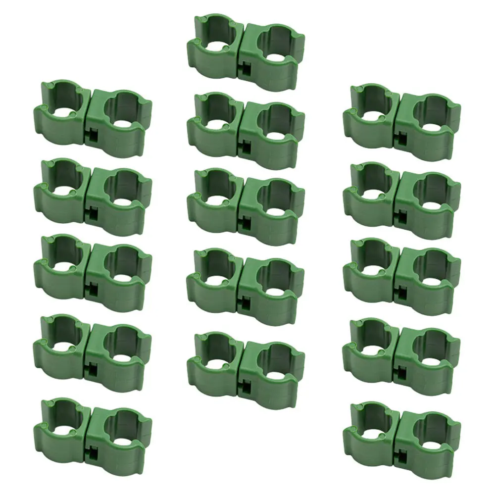 

50Pcs Gardening Plant Trellis Connectors Sturdy Plastic Climbing Vine Clips Stable Plant Stake Fixing Climbing Vine Connector