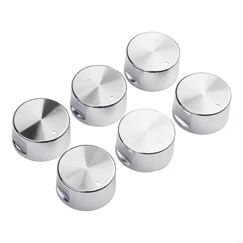 J1HF 6 Pack Durable Metal Knob Switch Reliable Ignition Control Knobs Metal Material
