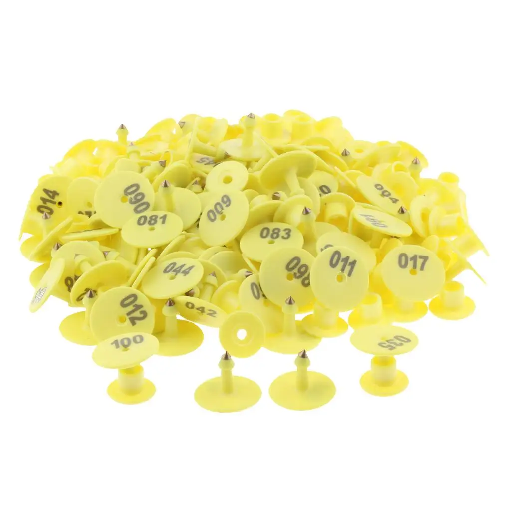 Visible Numbered Ear Tag TPC Plastic Animal Label for Livestock Identification on Farm Animals