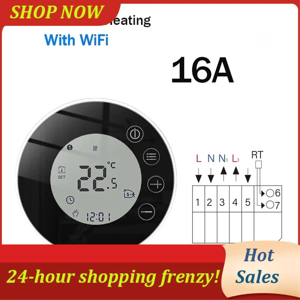 

AB31-Wifi Intelligent Thermostat Smart Tuya Wifi Temperature Controller APP Control Temperature
